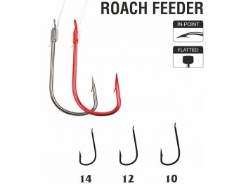 Haczyk z przyponem HIKARA Feeder Roah BN Nr 14/0.14mmx10