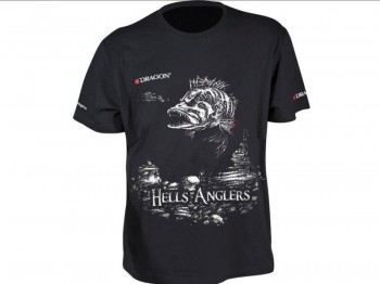 UBRANIE DRAGON T-Shirt Hells Anglers Okoń czarn XL
