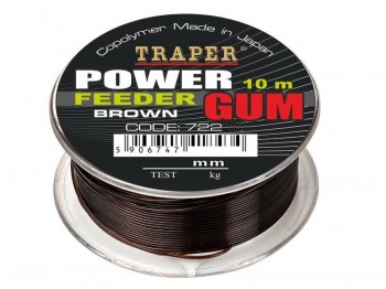 Akcesoria TRAPER Power Feeder Gum Brown 10m 0.65mm