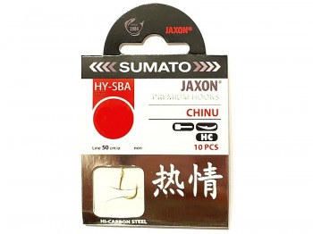 Haczyk z przyponem JAXON SUMATO Chinu Zote Nr 08 x10