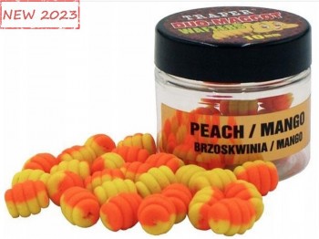 Maggot Wafters TRAPER Method Feeder Duo Color 10mm 25g Brzoskwinia Mango