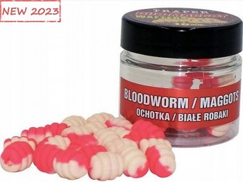 Maggot Wafters TRAPER Method Feeder Duo Color 10mm 25g Ochotka Bia�y Robak