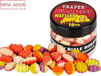 Maggot Wafters TRAPER Method Feeder Duo Color 10mm 25g Banan Wanilia Czekolada