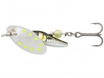 B�ystka SAVAGE GEAR Sticklebait 4.5g Nr 1 Green Silver Ayu