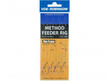Haczyk z przyponem VDE-ROBINSON Method Feeder 502BM PE z Gumk� Nr 10 x8