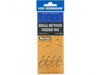 Haczyk z przyponem VDE-ROBINSON Method Feeder 502BM PE z W�osem Mega Nr 08 x8