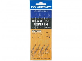 Haczyk z przyponem VDE-ROBINSON Method Feeder 502BM PE Mega Quick Stop Mega Nr 06 x8