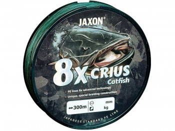 Plecionka JAXON Crius X8 CatFish 300m 0.45mm Green