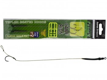 Haczyk z przyponem ROBINSON Classic Boile 20cm 25lb Nr 02 x2