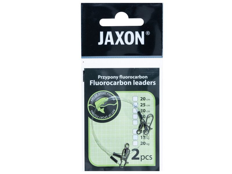 Przypon JAXON Fluorocarbon 25cm 10kg x2