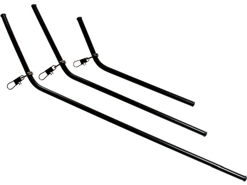 Rurka JAXON antyspl�taniowa czarna z agrafk� wygi�ta 12cm