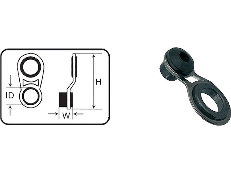 Przelotka JAXON Przesuwna Alu-Oxyd 6/1.40mm