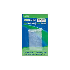 Woreczki PVA JAXON z sznurkiem i otworami 100x125 x10