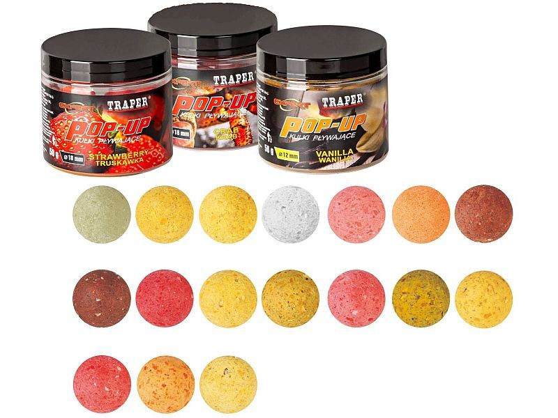 Kulki Proteinowe TRAPER P�ywaj�ce 50g 18mm Mi�d
