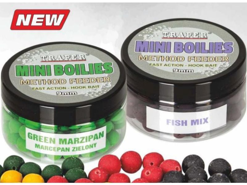 Kulki Proteinowe TRAPER Method Boilies 9mm 50g Marcepan Zielony