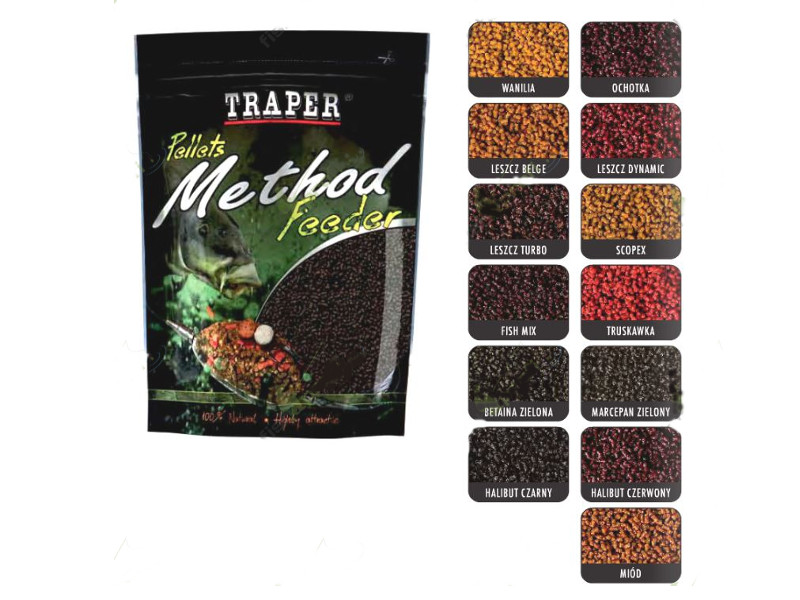 Pellet TRAPER Method Feeder 0.5 Kg 2mm Truskawka