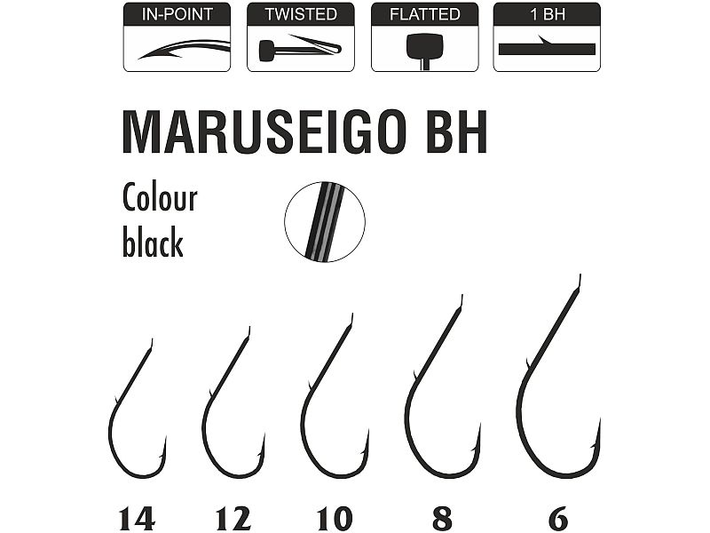 Haczyk TRAPER Specialist Maruseigo BH Black Nr 06x10