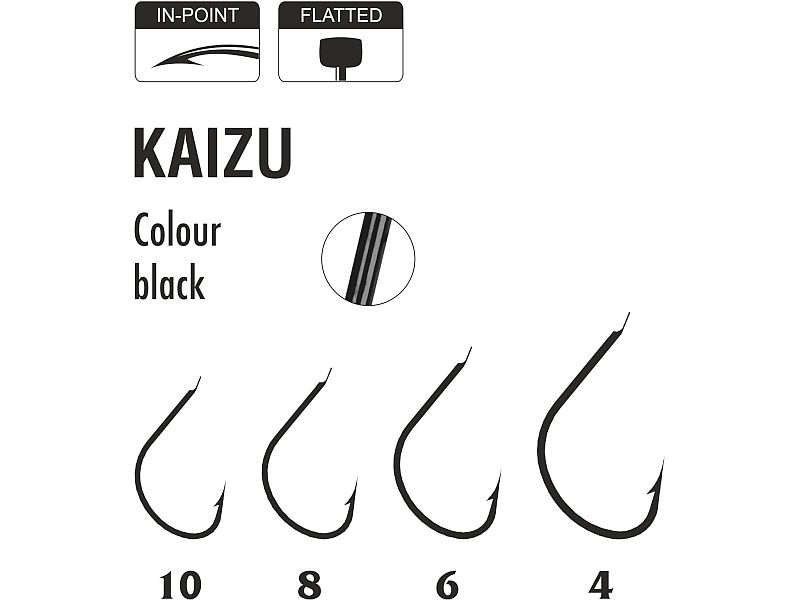 Haczyk TRAPER Specialist Kaizu Black Nr 10x10