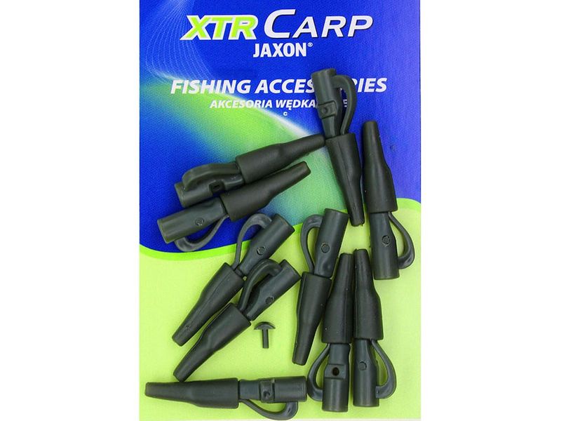 Bezpieczny Klips JAXON z os�onk� - zielony x10