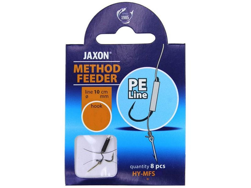 Haczyk z przyponem JAXON Method Feeder Plecionka MFS Nr 08 x8