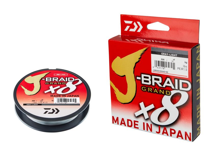 Plecionka DAIWA J-Braid Grand X8 Gray-Light 135m 0.06mm