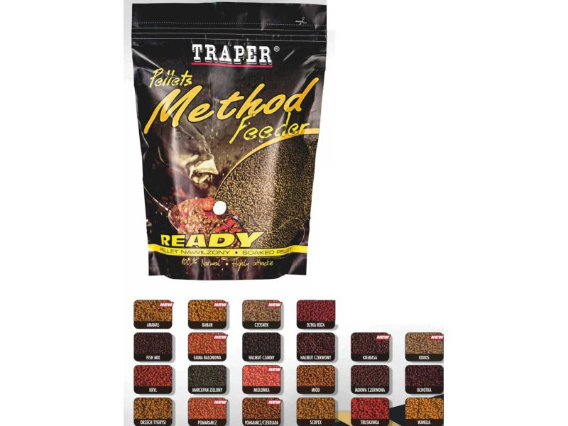 Pellet TRAPER Method Feeder READY 0.5 Kg 2mm Czosnek