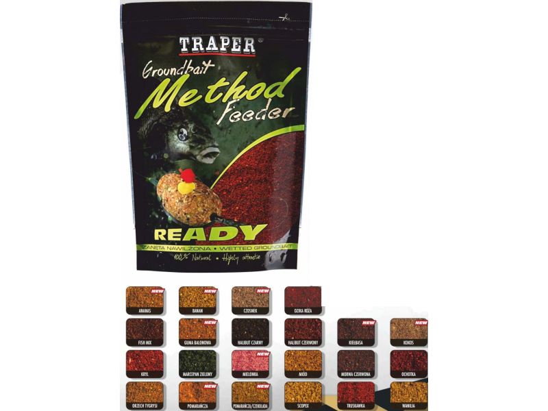 Zan�ta TRAPER 0.75 Kg Method Feeder READY Pomara�cza Czekolada