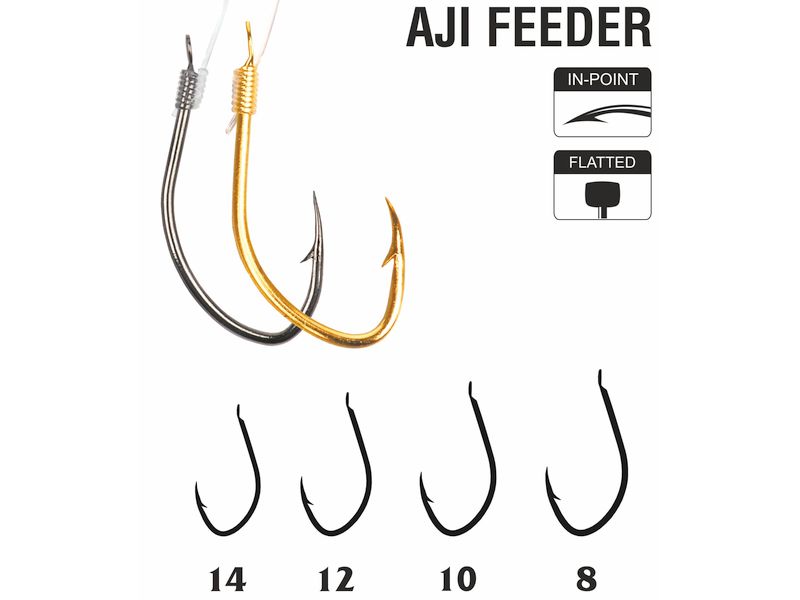 Haczyk z przyponem HIKARA Feeder Aji BN Nr 10/0.16mmx10