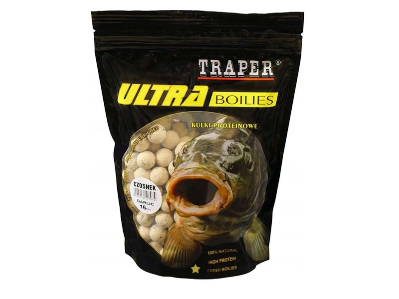 Kulki Proteinowe TRAPER Ultra 1kg 16mm Czosnek