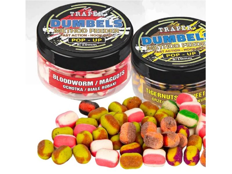 Dumbels TRAPER Method Feeder Pop-Up Duo Color Wanilia-Ochotk