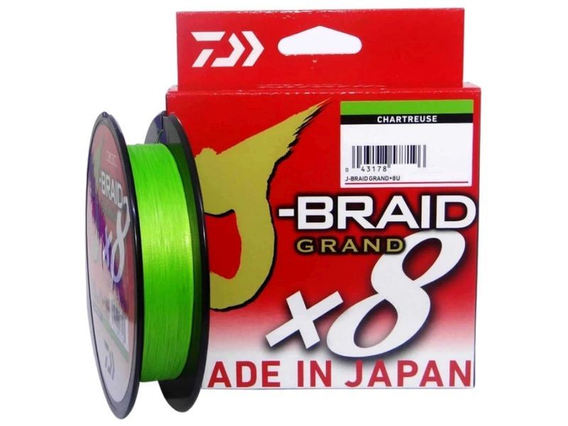 Plecionka DAIWA J-Braid Grand X8 Chartreuse 135m 0.20mm