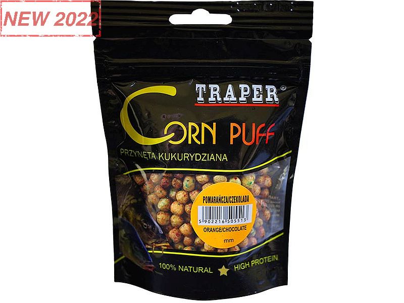 Kukurydza TRAPER CORN PUFF  4mm Pomara�cza Czekolada