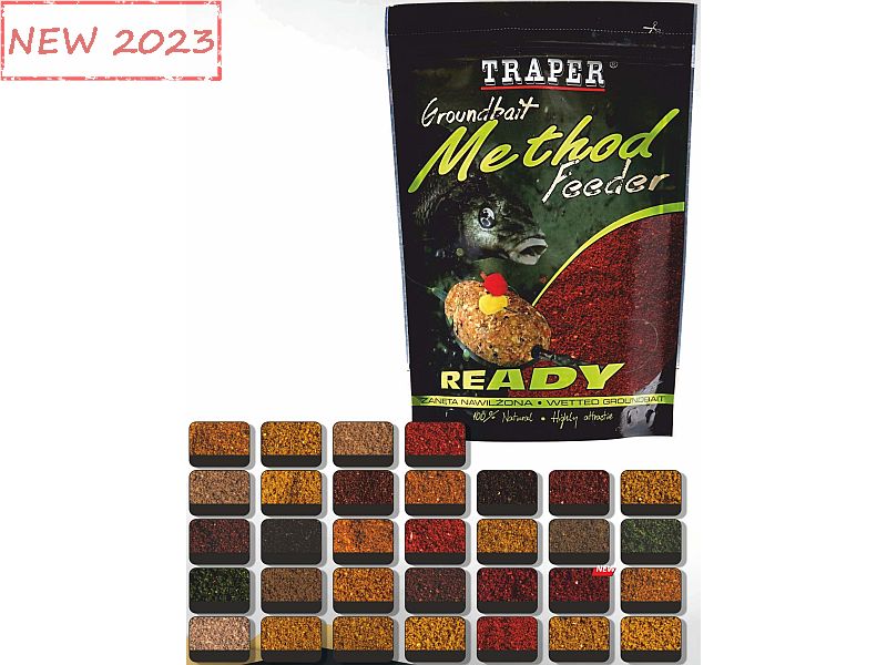 Zan�ta TRAPER 0.75 Kg Method Feeder READY Ochotka Bia�y Robak