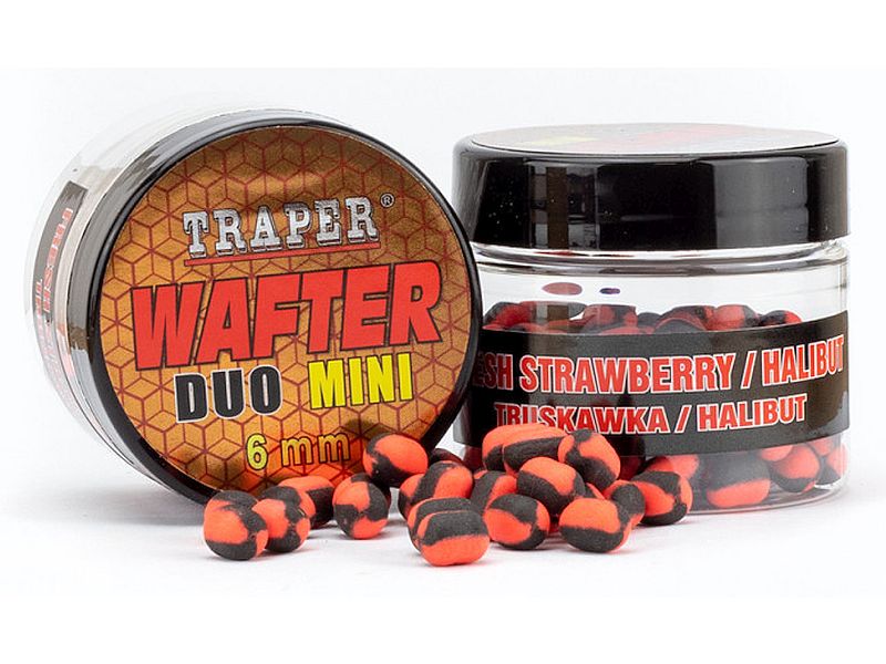 Wafter Duo Mini TRAPER Method Feeder 15g 6mm Truskawka Halibut