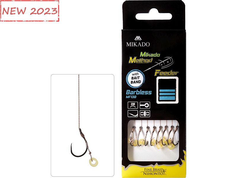 Haczyk z przyponem MIKADO Method Feeder B213BG  Nr 08 x8