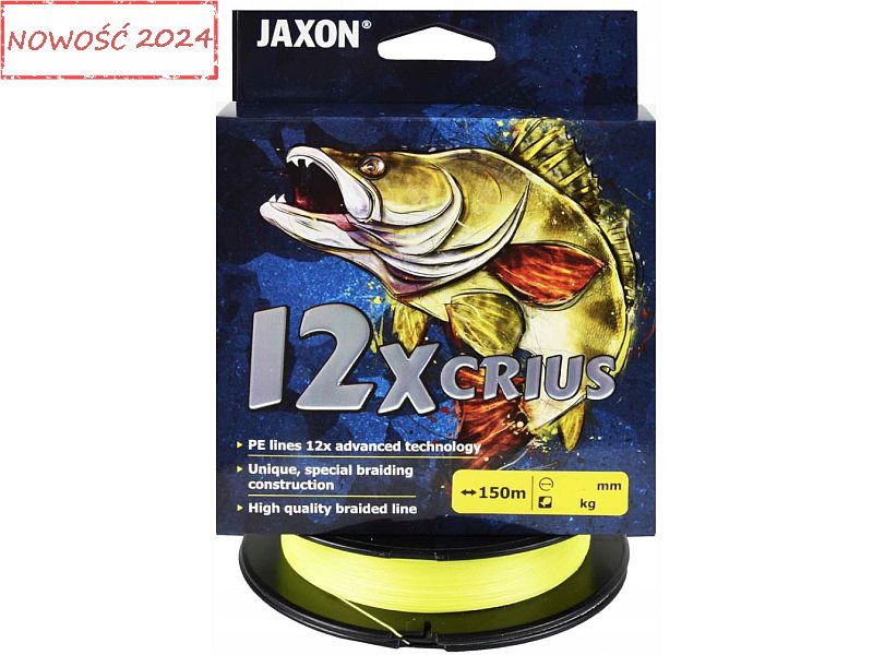 Plecionka JAXON Crius 12X Fluo 150m 0.14mm 15.0kg