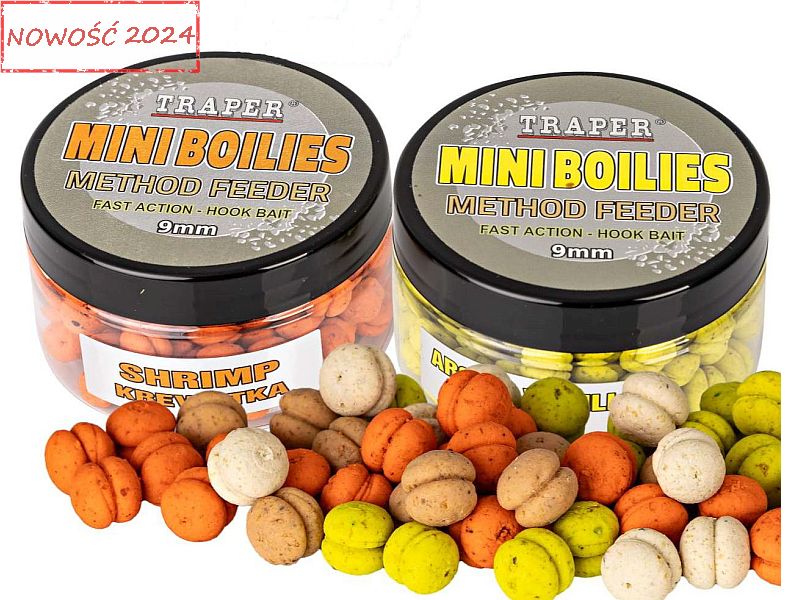 Kulki Proteinowe TRAPER Method Boilies 9mm 50g Fermentowana Kukurydza