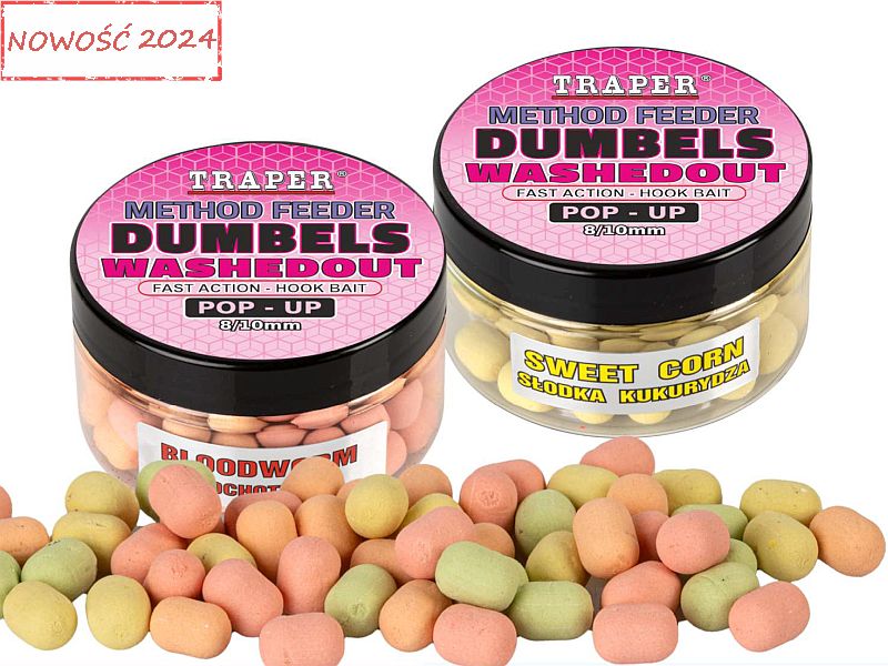 Dumbels TRAPER Method Feeder Washedout Pop-Up 30g 8-10mm S�odka Kukurydza