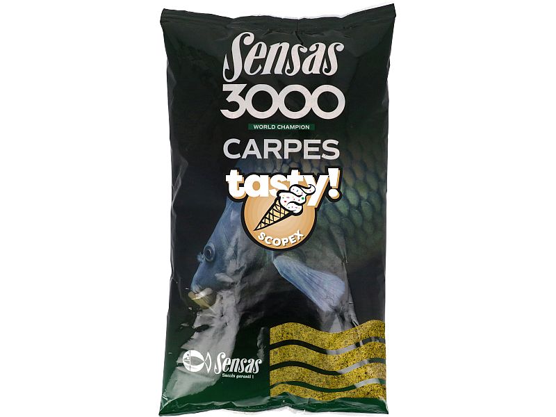 Zan�ta SENSAS 1Kg  3000 Carp Tasty Scopex