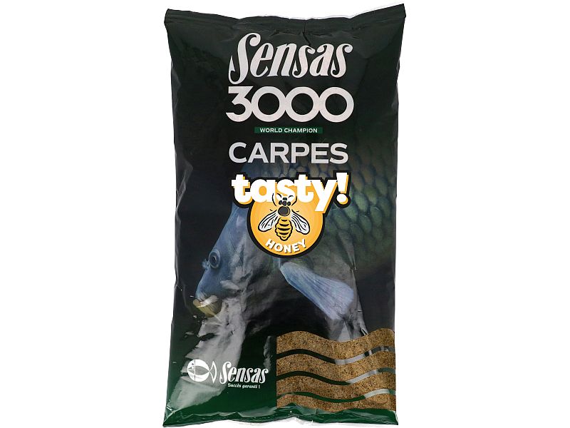 Zan�ta SENSAS 1Kg  3000 Carp Tasty Honey - Mi�d