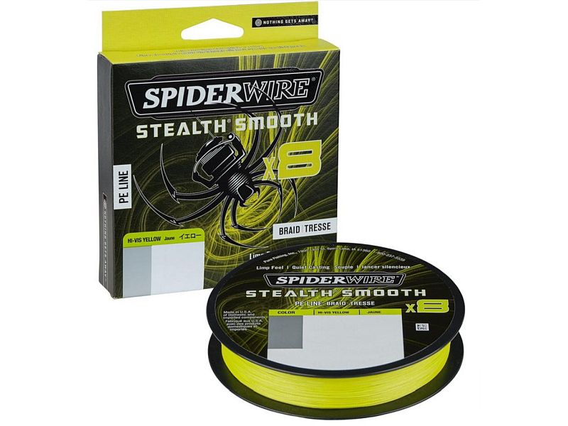 Plecionka SPIDERWIRE Stealth Smooth X8 150m Code Hi-Vis Yellow 0.07mm 