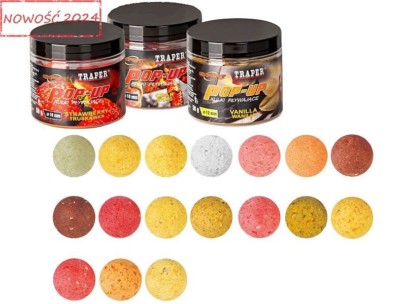 Kulki Proteinowe TRAPER P�ywaj�ce 50g 18mm Cytrus