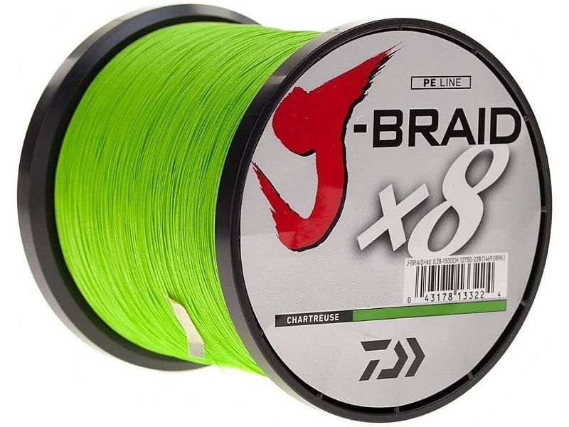 Plecionka DAIWA J-Braid X8 Chartreuse 1500m 0.06mm
