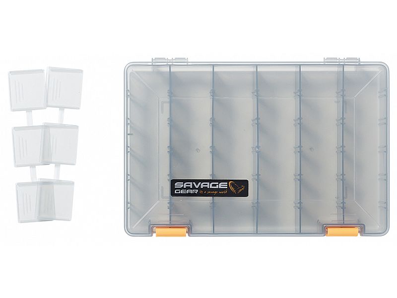 Pude�ko SAVAGE-GEAR Lure Box 5A Smoke 27.5x18.0x4.5cm