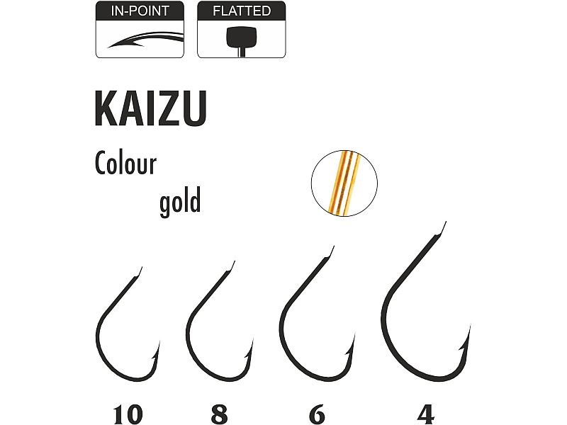 Haczyk TRAPER Specialist Kaizu Gold Nr 10x10