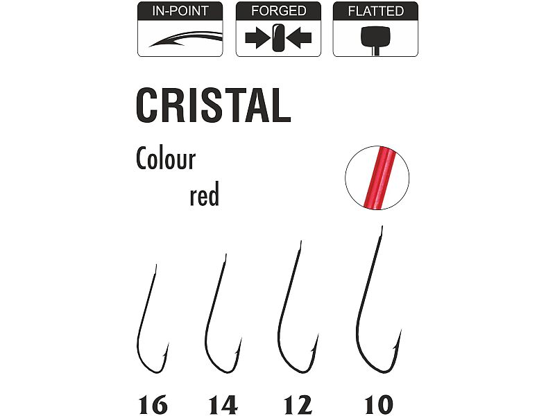 Haczyk TRAPER Specialist Cristal Red Nr 10x10