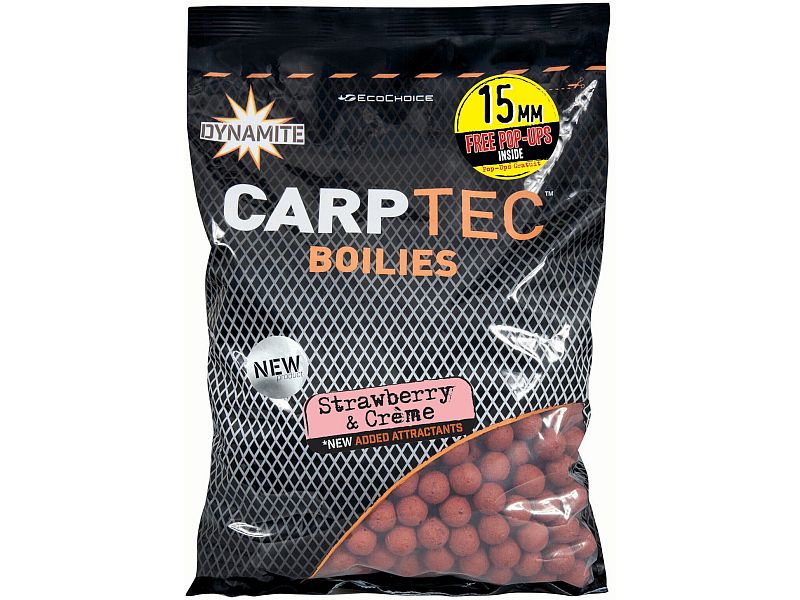 Kulki Proteinowe DYNAMITE BAITS CarpTec 1.8kg 15mm Strawberry & Creme
