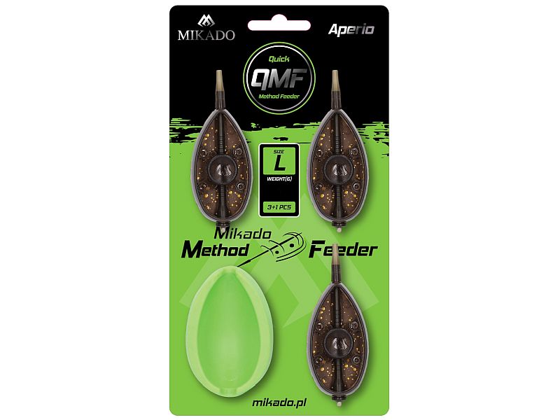 Koszyk zanętowy MIKADO Method Feeder QMF Aperio L 40gx3 + forma