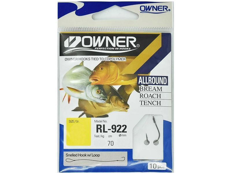 Haczyk z przyponem OWNER RL922 Nr 06 - 0.18 mm x10