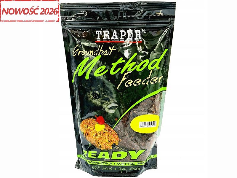 Zan�ta TRAPER 0.75 Kg Method Feeder READY Czosnek Kie�basa